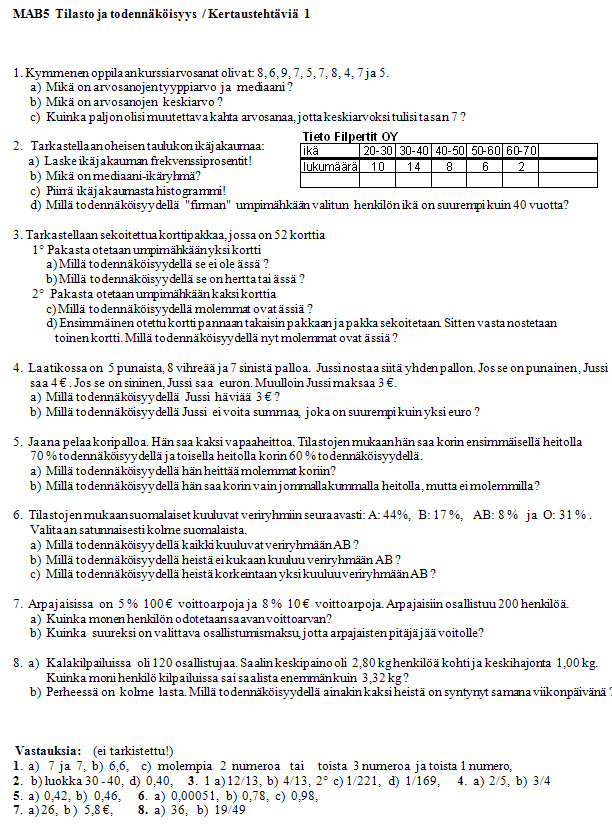  Kertausteht�vi� 1