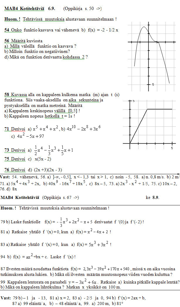 Kotiteht�v�t 3  ja 4